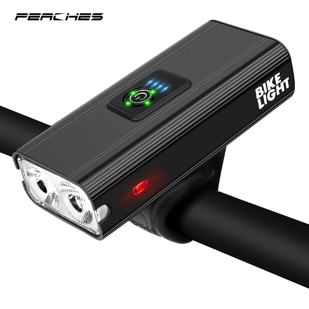 3. Luz LED Delantera recargable para Bicicleta, linterna Delantera T6 de 1500 lúmenes, accesorio para ciclismo de montaña
