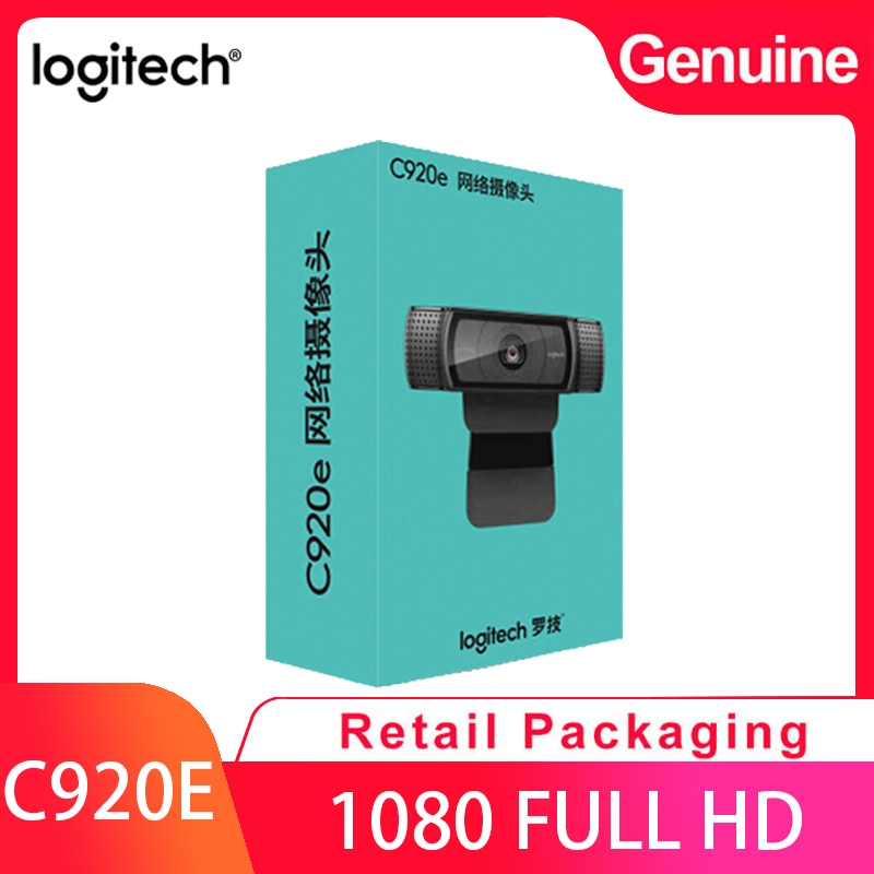 3. Logitech-cámara web C920e HD Pro, dispositivo inteligente con USB, 1080p, enfoque automático, versión actualizada C920
